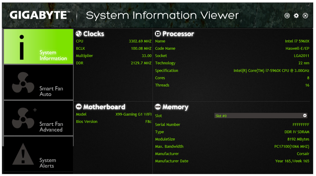 System information viewer smart fan 5 gigabyte что это